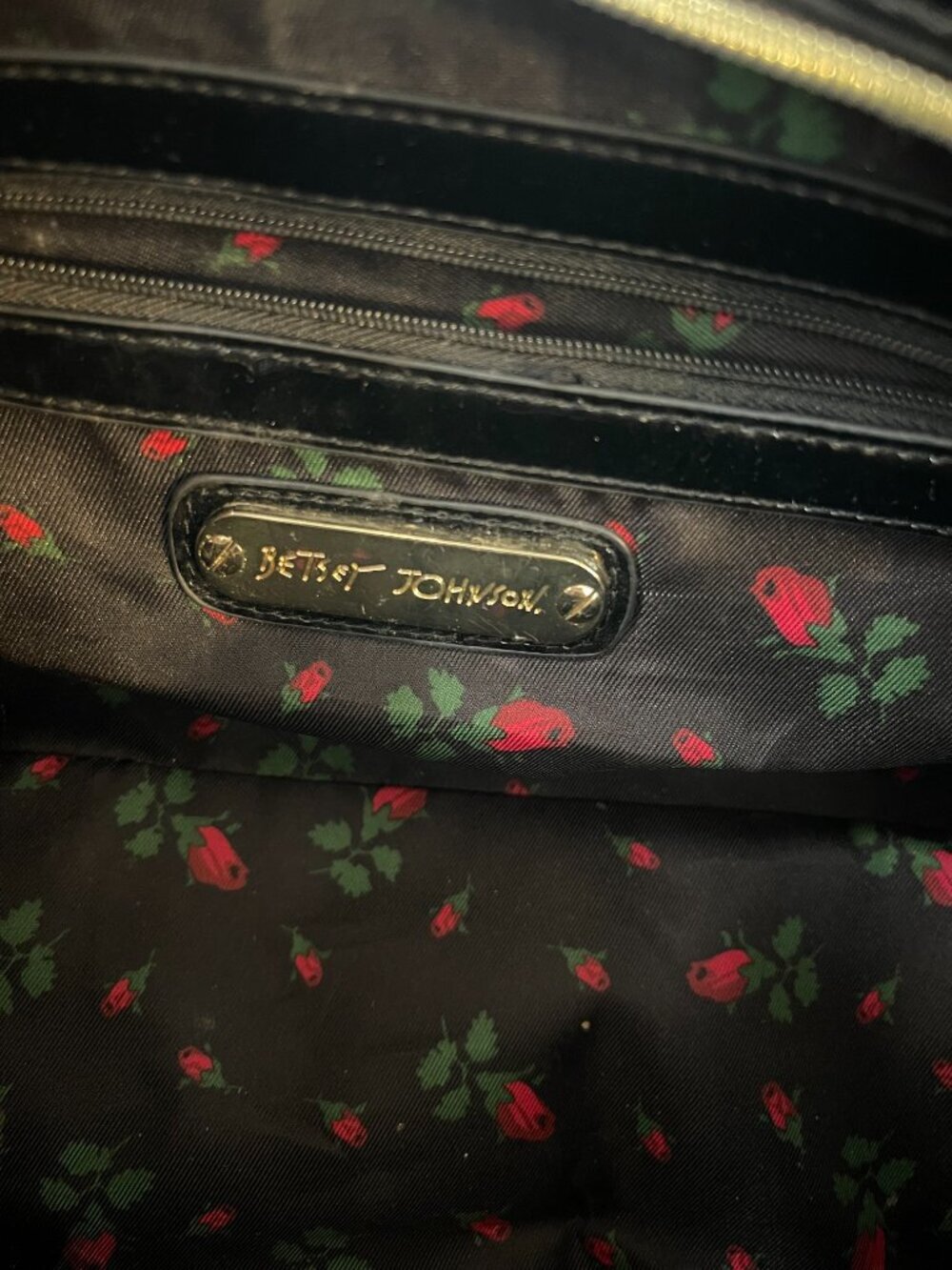 Vintage Betsey Johnson Y2K Leopard Bow Satchel Bag - Picture 13 of 15